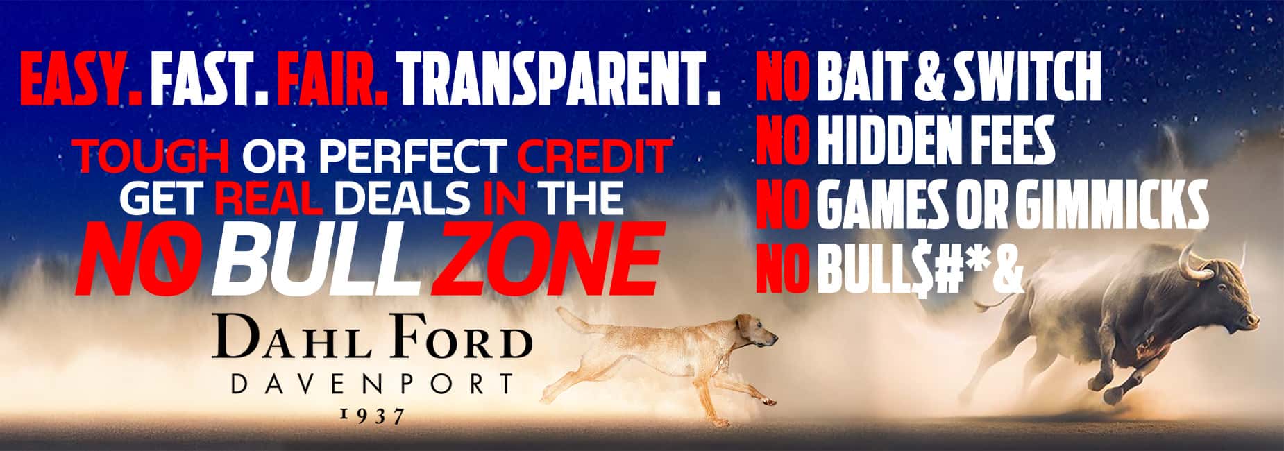 No Bull Zone Flyer