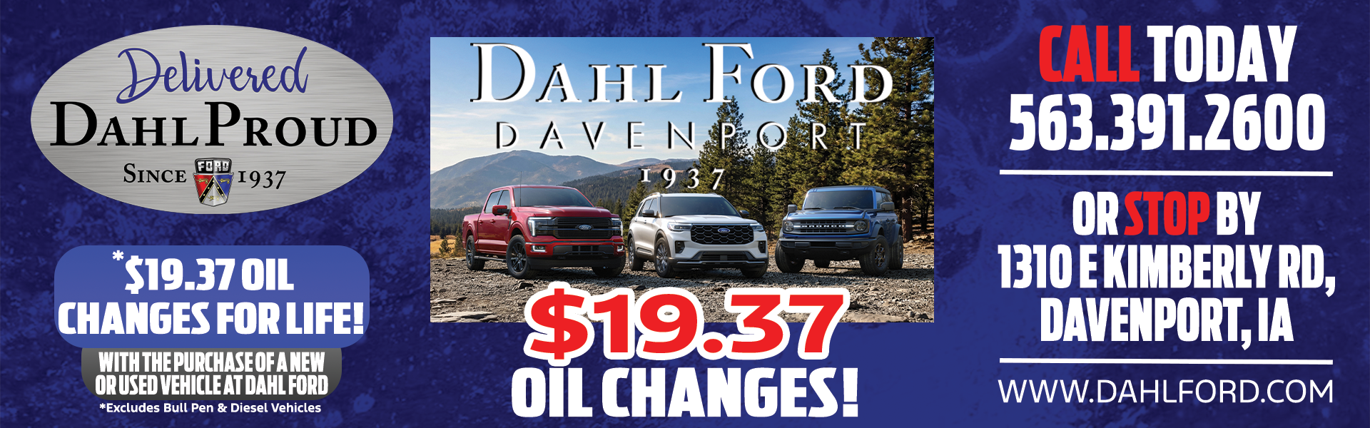 $19.37 Oil Changes